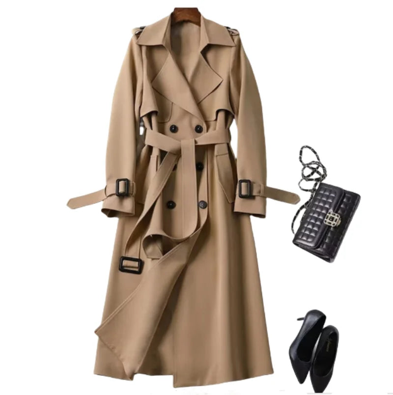 Iconic Long line Trench Coat – Luxe Camel